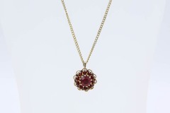 1966 Deep Burgundy Necklace