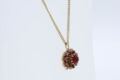 1966 Deep Burgundy Necklace