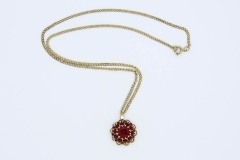 1966 Deep Burgundy Necklace