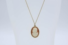1966 Rose Cameo Necklace