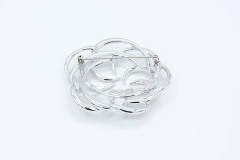 1967 Tailored Swirl Pin (Silver Tone)