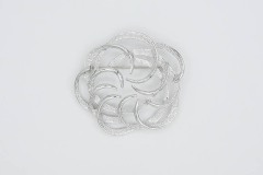 1967 Tailored Swirl Pin (Silver Tone)