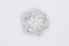 1967 Tailored Swirl Pin (Silver Tone)