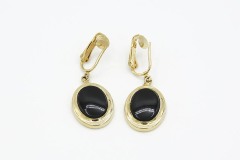 1969 Jet Elegance Earrings