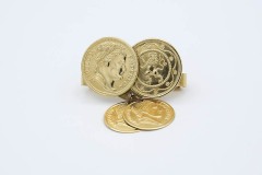 1970 Roman Coins Scarf Keeper