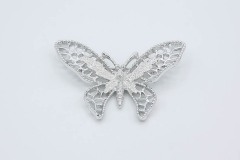 1971 Madame Butterfly Pin (Silver Tone)