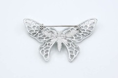 1971 Madame Butterfly Pin (Silver Tone)