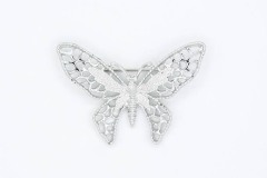 1971 Madame Butterfly Pin (Silver Tone)