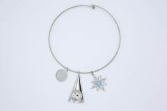 1971 Rock Trio Hoop Necklace