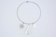 1971 Rock Trio Hoop Necklace