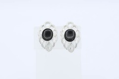 1972 Black Reflections Earrings