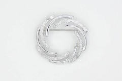 1972 Silvery Swirl Pin