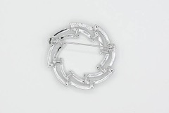 1972 Silvery Swirl Pin