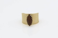 1973 Ember Navette Ring