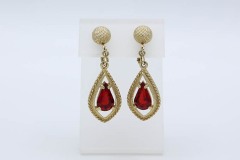 1973 Scarlet Tears Earrings