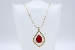1973 Scarlet Tears Necklace
