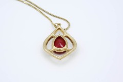 1973 Scarlet Tears Necklace