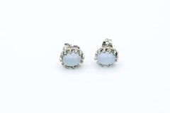 1974 Lady Coventry Silvery Moonstone Earrings (Pierced)