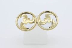 1974 Sea Scroll Earrings