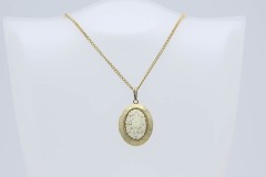 1976 Magnolia Locket Necklace
