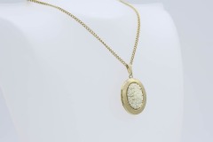 1976 Magnolia Locket Necklace