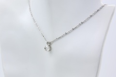 1978 Lady Coventry Birthstone Pendant - April - White Sapphire
