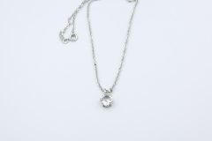 1978 Lady Coventry Birthstone Pendant - April - White Sapphire