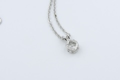 1978 Lady Coventry Birthstone Pendant - April - White Sapphire