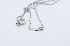 1978 Lady Coventry Birthstone Pendant - April - White Sapphire