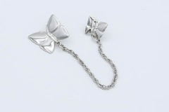 1980 Butterfly Duo Pins (Silver Tone)