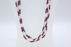 1982 Plum Lustre Necklace
