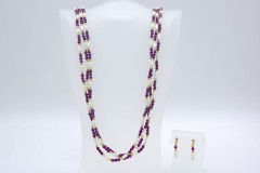 1982 Plum Lustre Set
