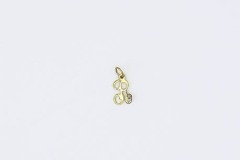 1983 Initial Drop With 1/2 pt. Diamond (14k G.F.)