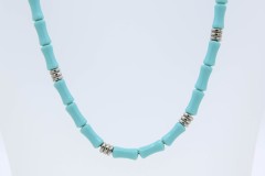 1984 Bamboo Necklace (Turquoise)