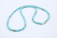 1984 Bamboo Necklace (Turquoise)