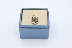 Gold Coat of Arms Charm