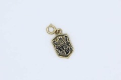 Gold Coat of Arms Charm