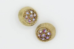 Unidentified Aurora Borealis Stone Earrings Canada