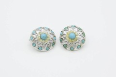 Unidentified Aqua Star Earrings - Canada