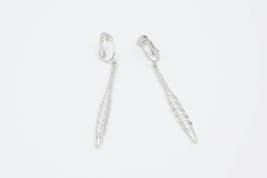 Unidentified Silver Dangle Earrings